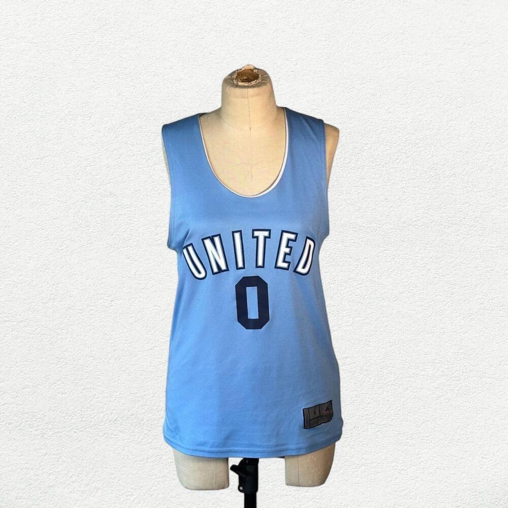 Vintage United Reversible Jersey "0" in Blue & White